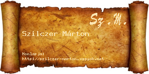 Szilczer Márton névjegykártya